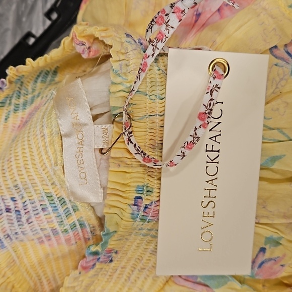 💕LOVESHACKFANCY💕 Billie Skirt ~ Bright Azalea Floral Print Girls 18-24 M NWT - Picture 12 of 15